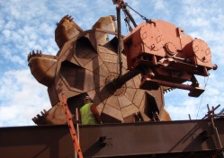 industrial gearbox installation by Howley Engineering in  mining