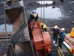 industrial gearbox installation by Howley Engineering in power generation